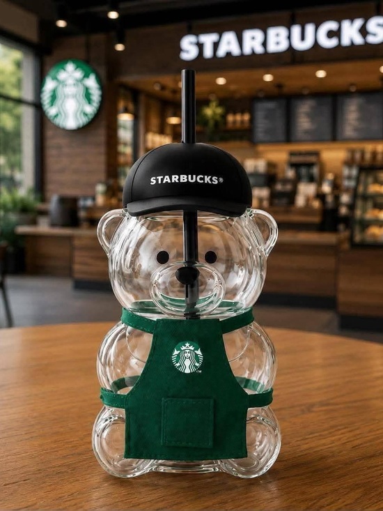 Starbucks Other - AUTHENTIC PH Exclusive Starbucks Bearista with Apron Glass Cup